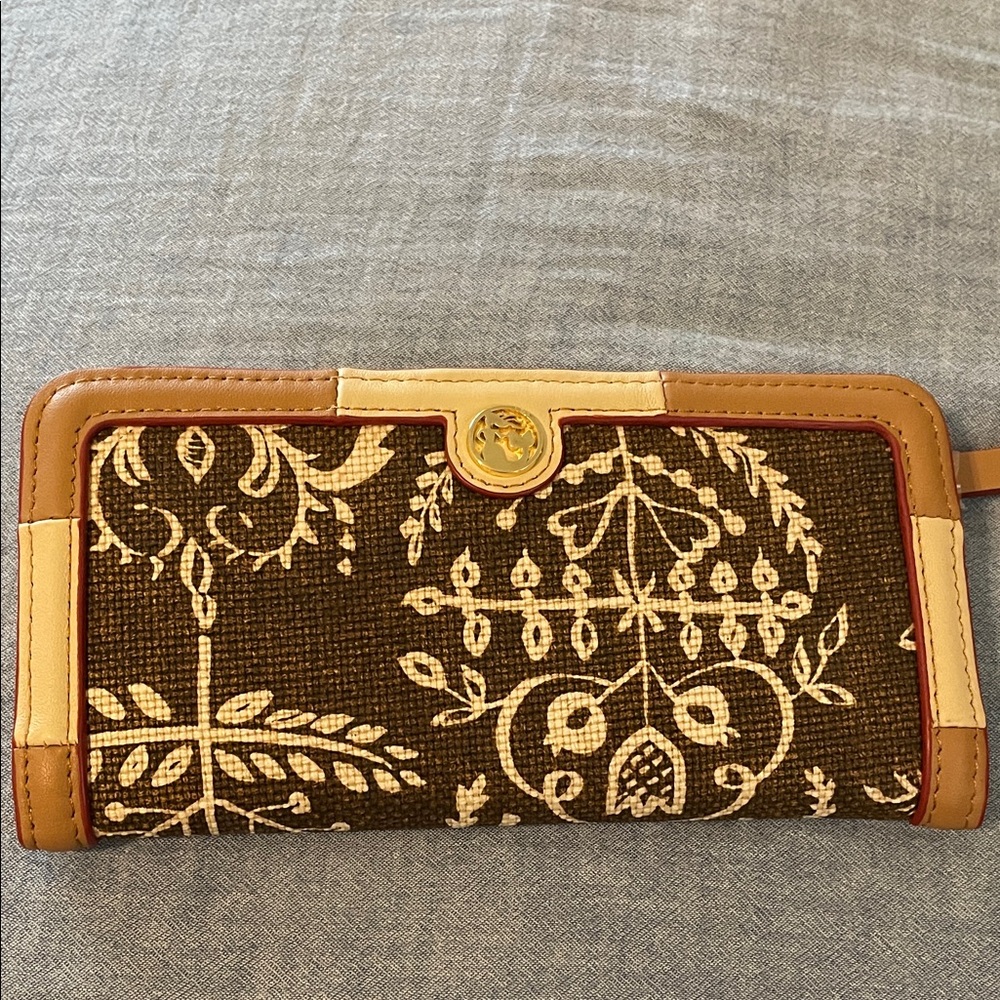 Spartina 449 Brown and Cream Patterned Wallet